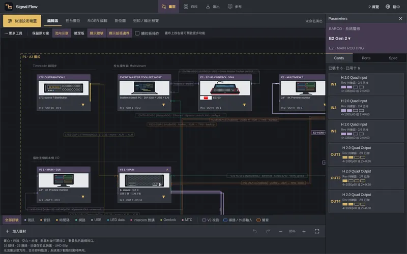 Signal Flow — Concert video system designer